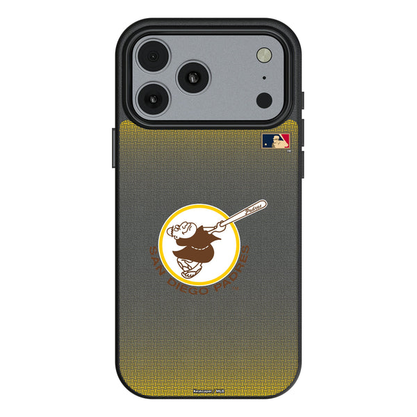 San Diego Padres 1969-1984 - Cooperstown Collection Linen iPhone MagSafe Compatible Phone Case for Apple iPhone