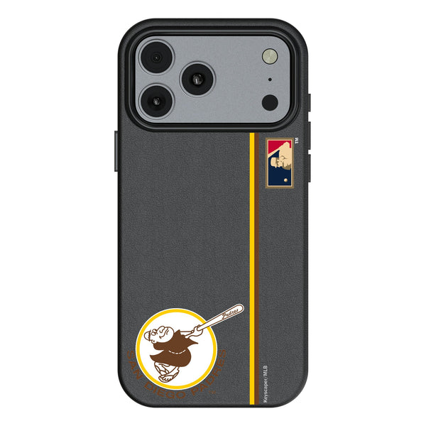 San Diego Padres 1969-1984 - Cooperstown Collection Sidebar iPhone MagSafe Compatible Phone Case for Apple iPhone
