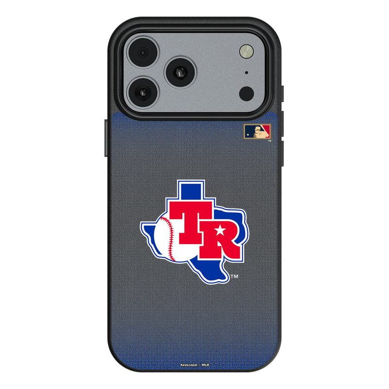 Texas Rangers 1981-1983 - Cooperstown Collection Linen iPhone MagSafe Compatible Phone Case for Apple iPhone