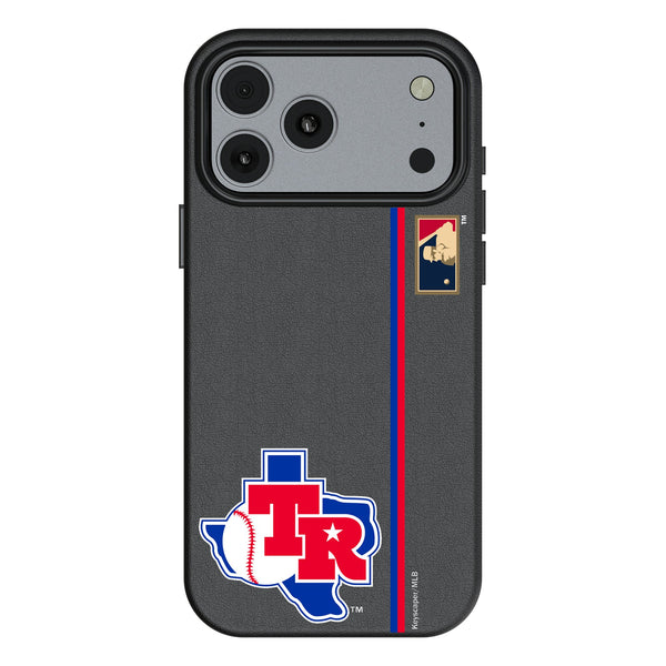 Texas Rangers 1981-1983 - Cooperstown Collection Sidebar iPhone MagSafe Compatible Phone Case for Apple iPhone