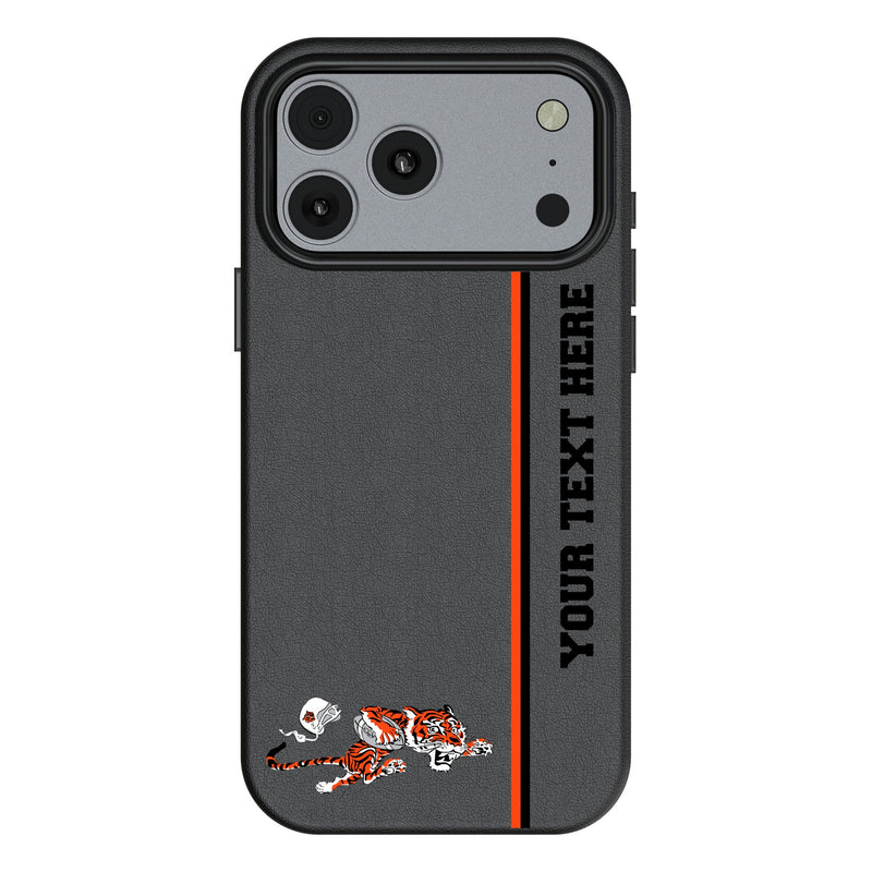 Cincinnati Bengals Historic Collection Personalized Sidebard iPhone MagSafe Compatible Phone Case for Apple iPhone