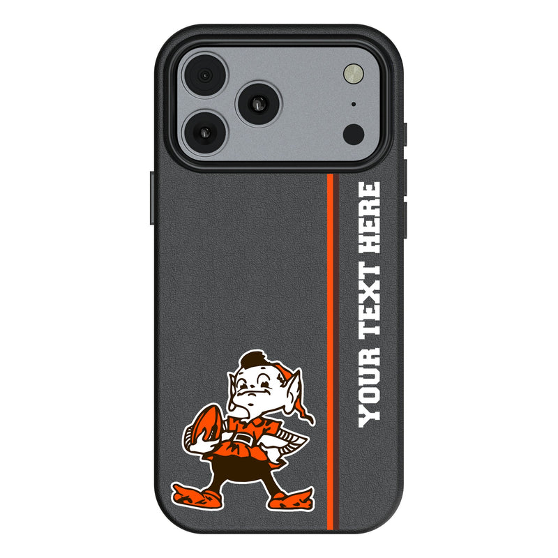 Cleveland Browns Historic Collection Personalized Sidebard iPhone MagSafe Compatible Phone Case for Apple iPhone