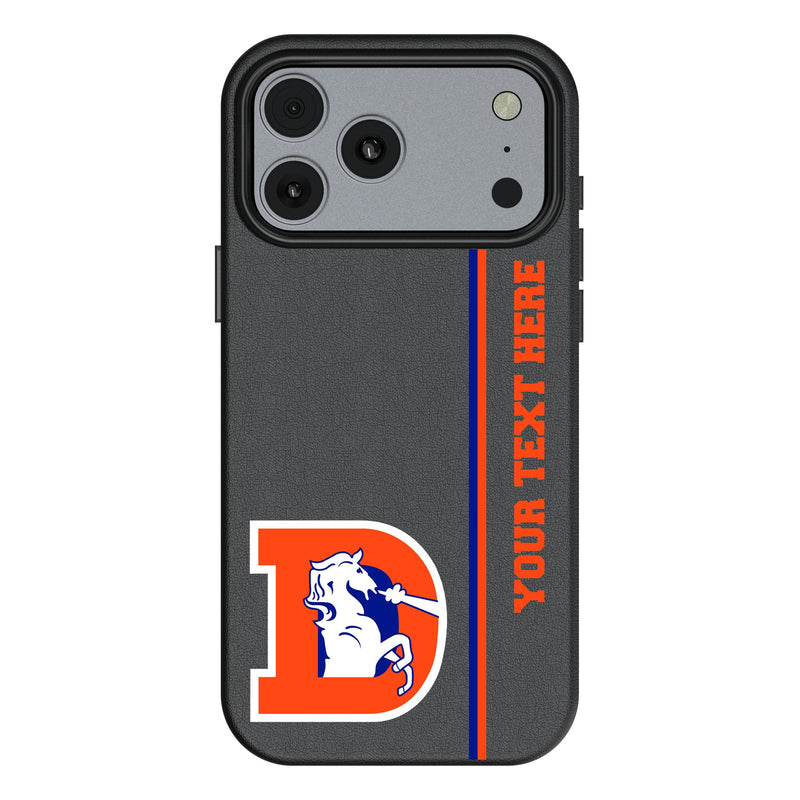 Denver Broncos 1993-1996 Historic Collection Personalized Sidebard iPhone MagSafe Compatible Phone Case for Apple iPhone