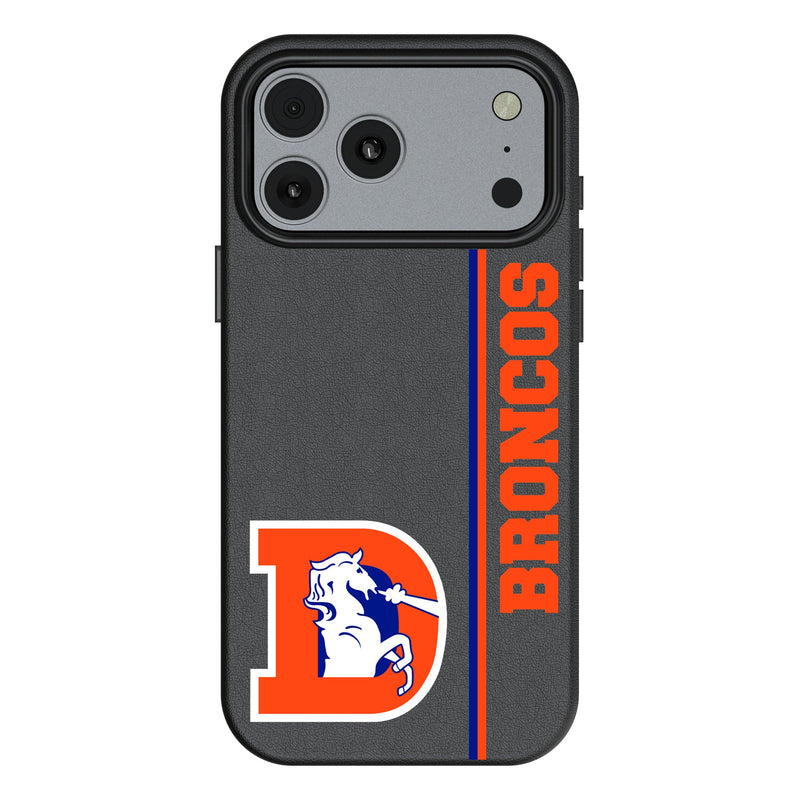 Denver Broncos 1993-1996 Historic Collection Sidebar iPhone MagSafe Compatible Phone Case for Apple iPhone
