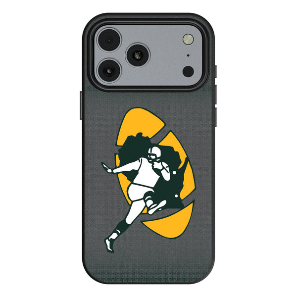 Green Bay Packers Historic Collection Linen iPhone MagSafe Compatible Phone Case for Apple iPhone