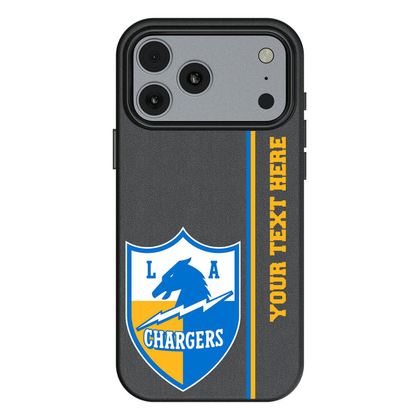 Los Angeles Chargers Historic Collection Personalized Sidebard iPhone MagSafe Compatible Phone Case for Apple iPhone