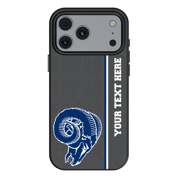 Los Angeles Rams Historic Collection Personalized Sidebard iPhone MagSafe Compatible Phone Case for Apple iPhone
