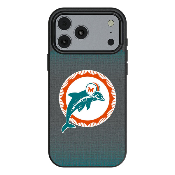 Miami Dolphins 1966-1973 Historic Collection Linen iPhone MagSafe Compatible Phone Case for Apple iPhone