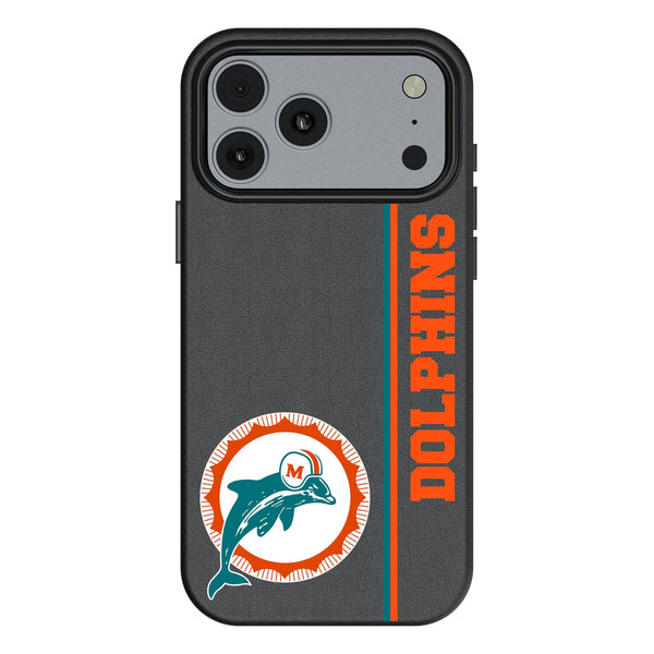 Miami Dolphins 1966-1973 Historic Collection Sidebar iPhone MagSafe Compatible Phone Case for Apple iPhone