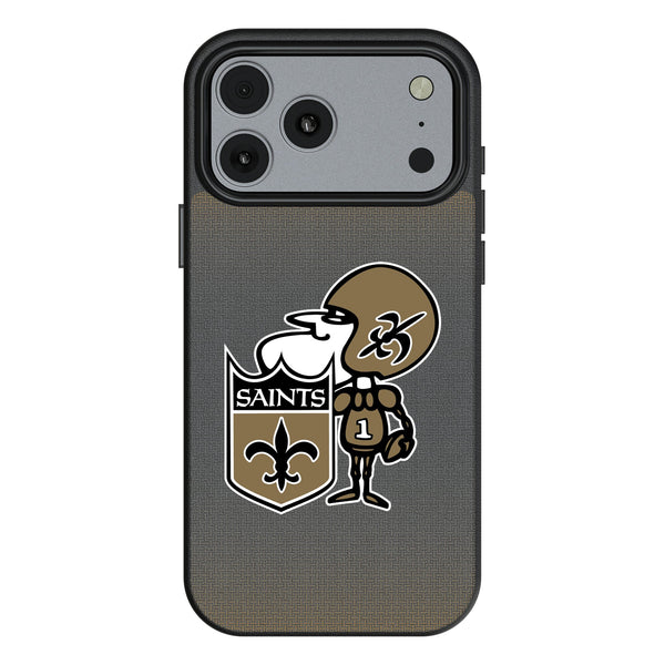 New Orleans Saints Historic Collection Linen iPhone MagSafe Compatible Phone Case for Apple iPhone