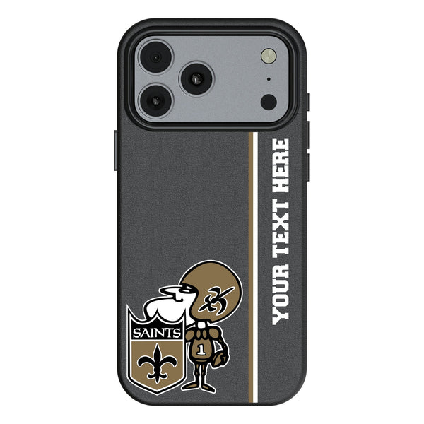 New Orleans Saints Historic Collection Personalized Sidebard iPhone MagSafe Compatible Phone Case for Apple iPhone