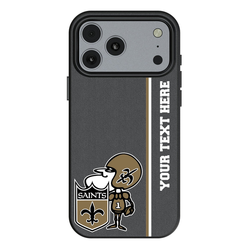 New Orleans Saints Historic Collection Personalized Sidebard iPhone MagSafe Compatible Phone Case for Apple iPhone