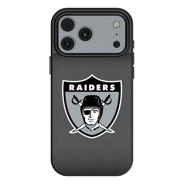 Oakland Raiders 1963 Historic Collection Linen iPhone MagSafe Compatible Phone Case for Apple iPhone