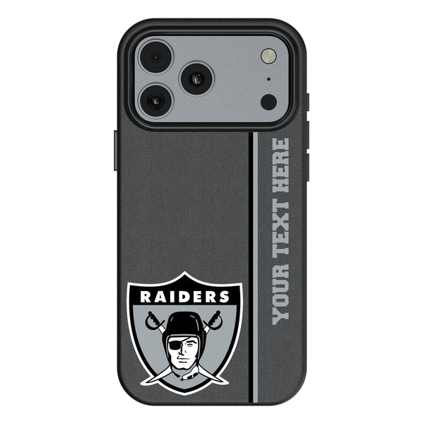 Oakland Raiders 1963 Historic Collection Personalized Sidebard iPhone MagSafe Compatible Phone Case for Apple iPhone
