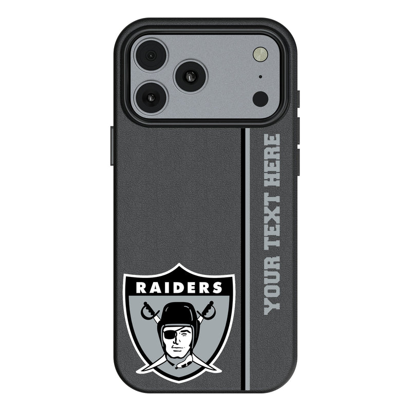 Oakland Raiders 1963 Historic Collection Personalized Sidebard iPhone MagSafe Compatible Phone Case for Apple iPhone