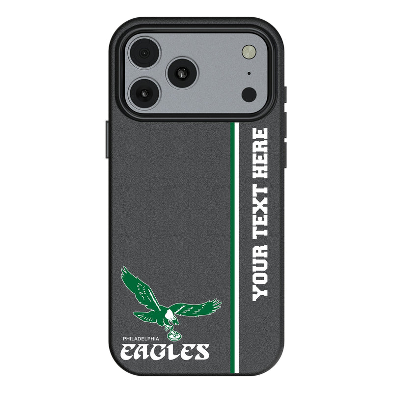 Philadelphia Eagles 1973-1995 Historic Collection Personalized Sidebard iPhone MagSafe Compatible Phone Case for Apple iPhone