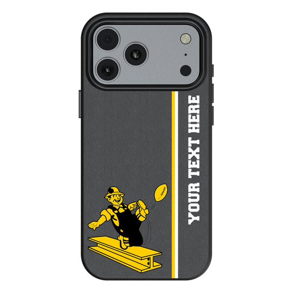 Pittsburgh Steelers 1961 Historic Collection Personalized Sidebard iPhone MagSafe Compatible Phone Case for Apple iPhone
