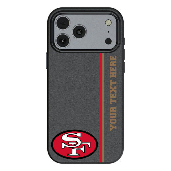 San Francisco 49ers Historic Collection Personalized Sidebard iPhone MagSafe Compatible Phone Case for Apple iPhone