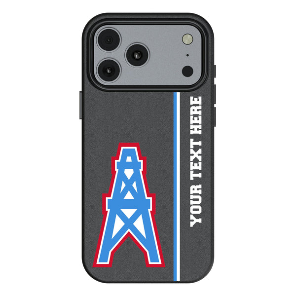 Houston Oilers Historic Collection Personalized Sidebard iPhone MagSafe Compatible Phone Case for Apple iPhone