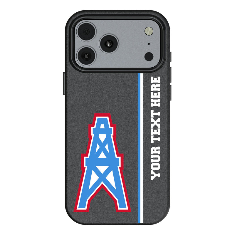 Houston Oilers Historic Collection Personalized Sidebard iPhone MagSafe Compatible Phone Case for Apple iPhone