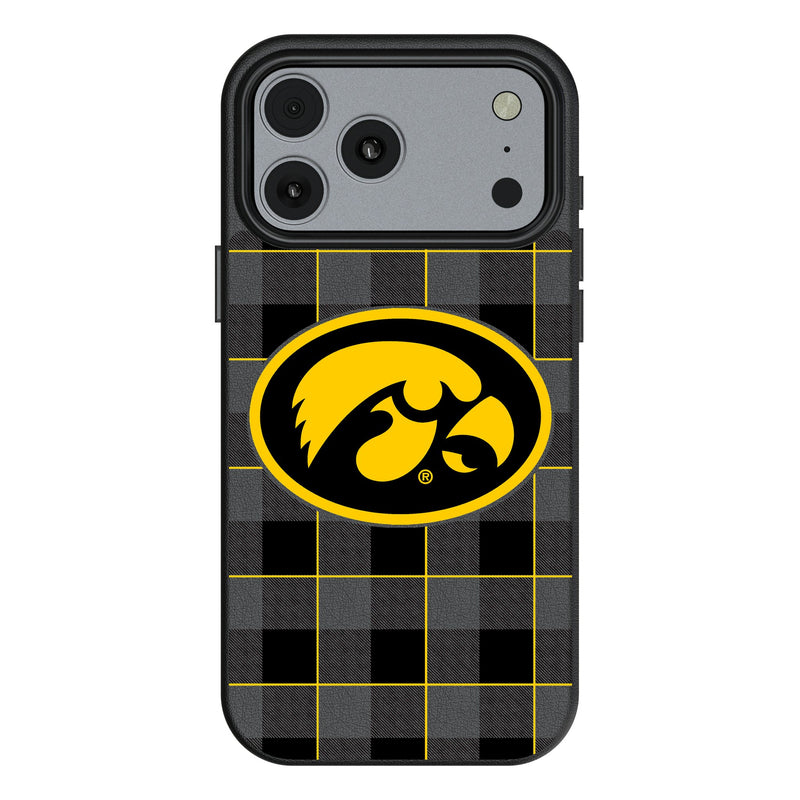 University of Iowa Hawkeyes Plaid iPhone MagSafe Compatible Phone Case for Apple iPhone