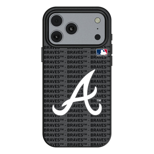 Atlanta Braves Text Backdrop iPhone MagSafe Compatible Phone Case for Apple iPhone
