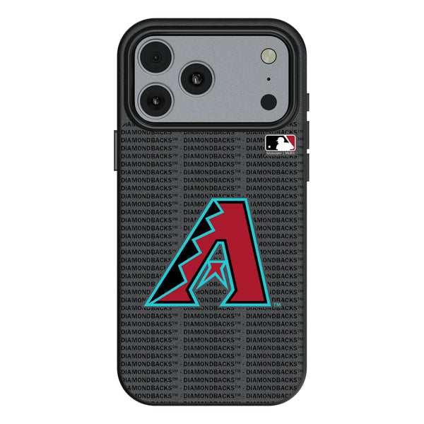 Arizona Diamondbacks Text Backdrop iPhone MagSafe Compatible Phone Case for Apple iPhone