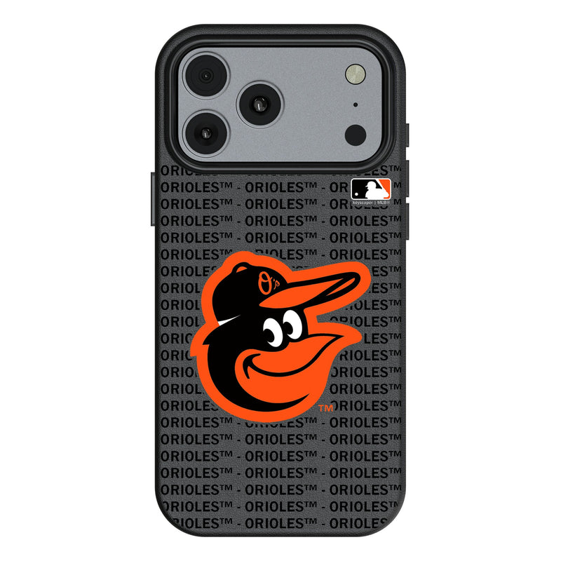 Baltimore Orioles Text Backdrop iPhone MagSafe Compatible Phone Case for Apple iPhone