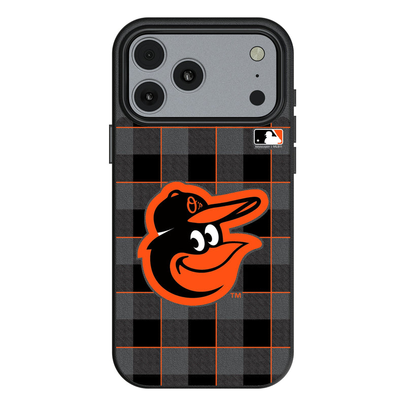 Baltimore Orioles Plaid iPhone MagSafe Compatible Phone Case for Apple iPhone