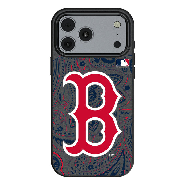 Boston Red Sox Paisley iPhone MagSafe Compatible Phone Case for Apple iPhone
