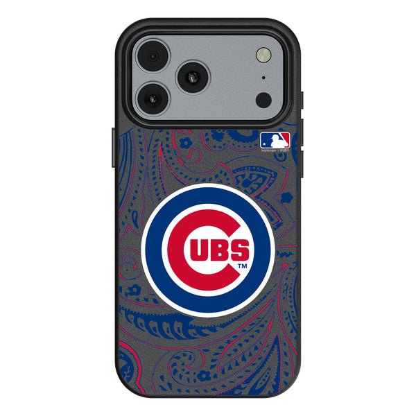 Chicago Cubs Paisley iPhone MagSafe Compatible Phone Case for Apple iPhone