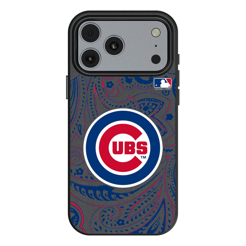 Chicago Cubs Paisley iPhone MagSafe Compatible Phone Case for Apple iPhone