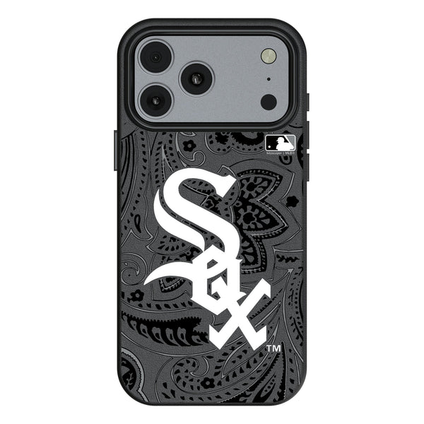 Chicago White Sox Paisley iPhone MagSafe Compatible Phone Case for Apple iPhone