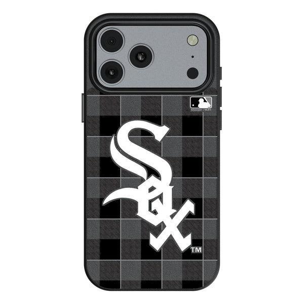 Chicago White Sox Plaid iPhone MagSafe Compatible Phone Case for Apple iPhone