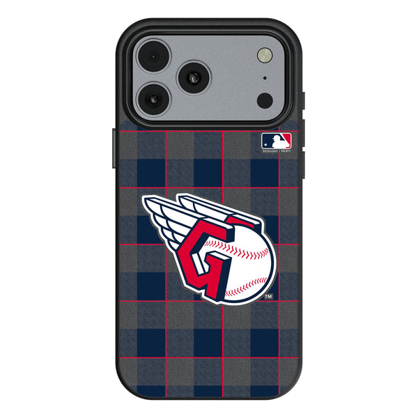 Cleveland Guardians Plaid iPhone MagSafe Compatible Phone Case for Apple iPhone