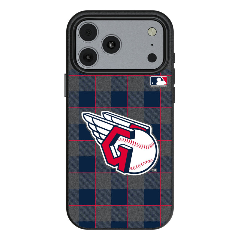 Cleveland Guardians Plaid iPhone MagSafe Compatible Phone Case for Apple iPhone