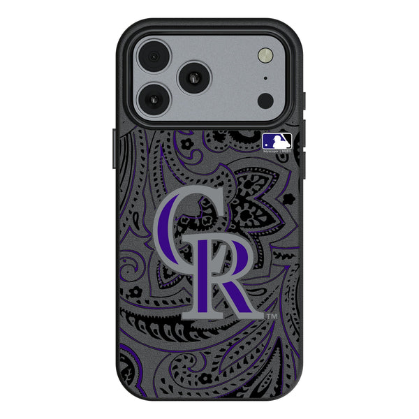 Colorado Rockies Paisley iPhone MagSafe Compatible Phone Case for Apple iPhone