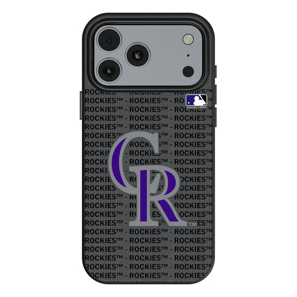 Colorado Rockies Text Backdrop iPhone MagSafe Compatible Phone Case for Apple iPhone