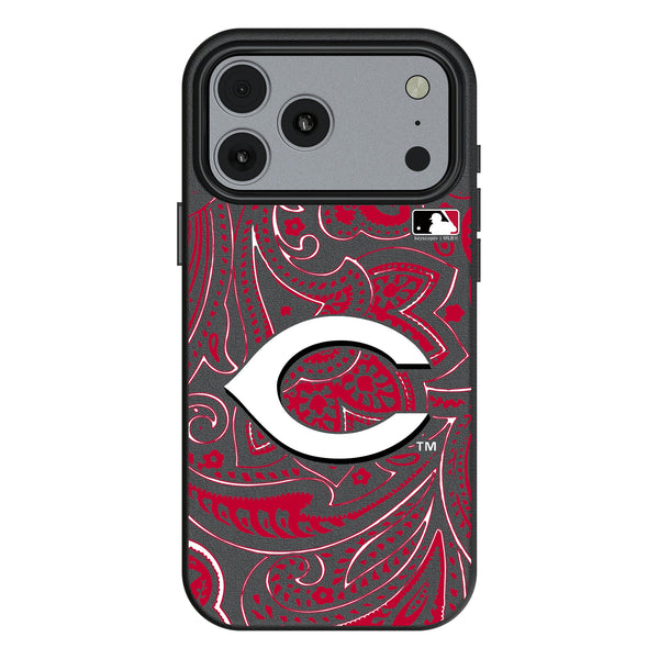 Cincinnati Reds Paisley iPhone MagSafe Compatible Phone Case for Apple iPhone