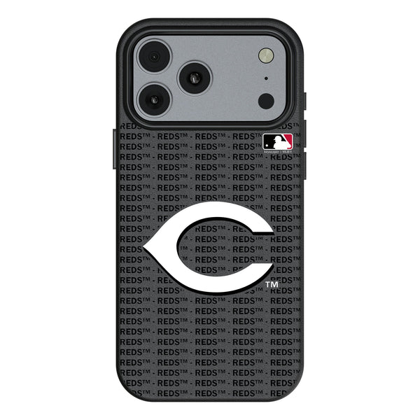 Cincinnati Reds Text Backdrop iPhone MagSafe Compatible Phone Case for Apple iPhone