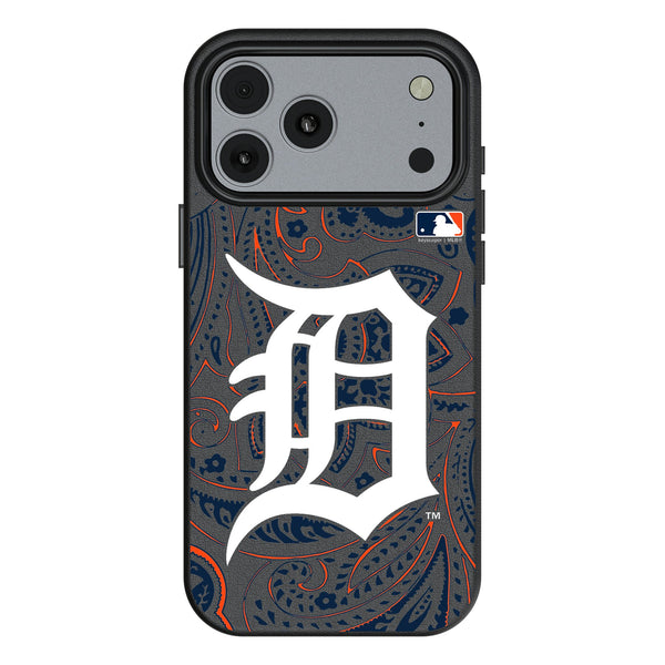 Detroit Tigers Paisley iPhone MagSafe Compatible Phone Case for Apple iPhone