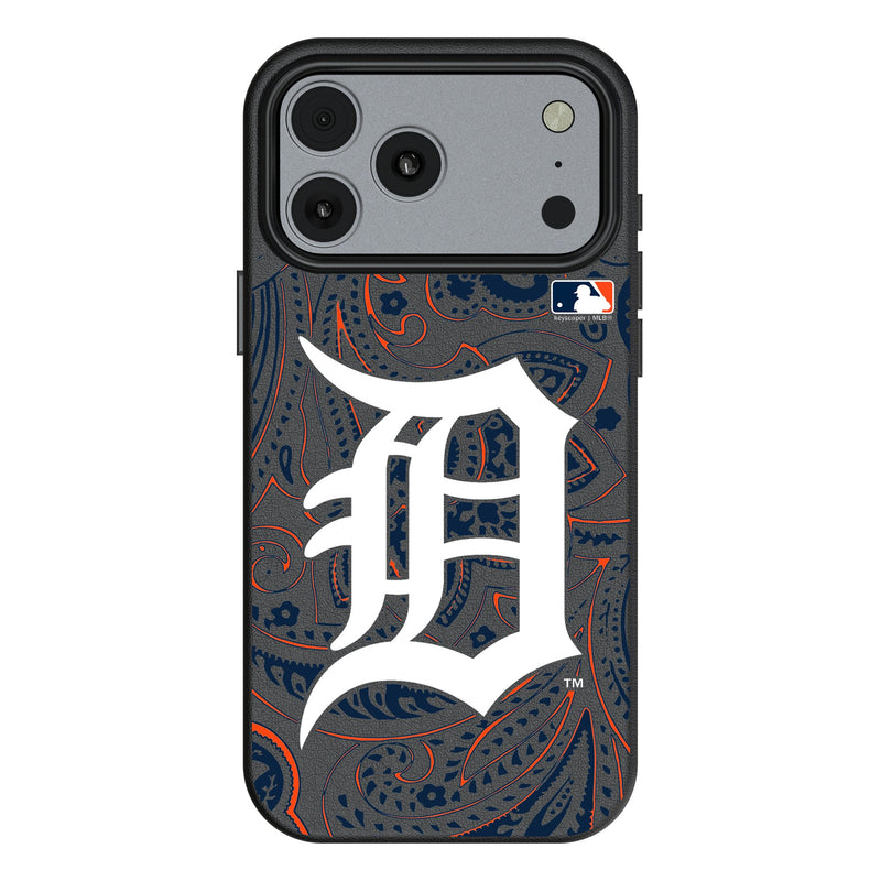 Detroit Tigers Paisley iPhone MagSafe Compatible Phone Case for Apple iPhone