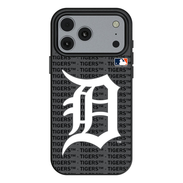 Detroit Tigers Text Backdrop iPhone MagSafe Compatible Phone Case for Apple iPhone