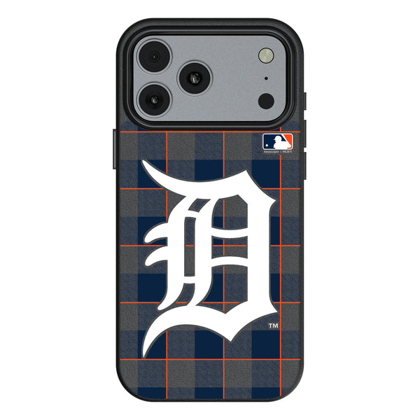 Detroit Tigers Plaid iPhone MagSafe Compatible Phone Case for Apple iPhone