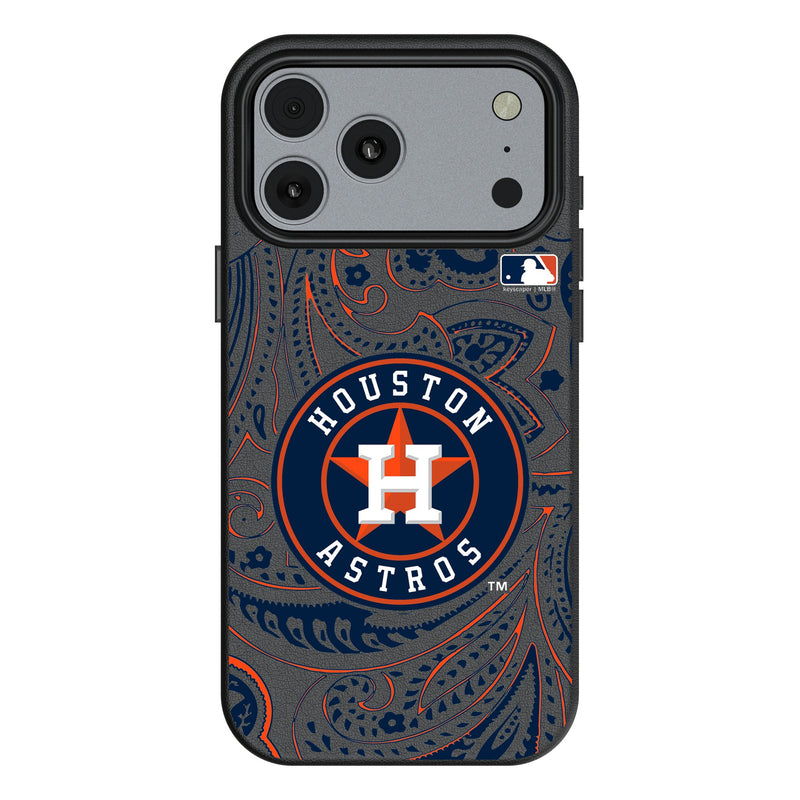 Houston Astros Paisley iPhone MagSafe Compatible Phone Case for Apple iPhone