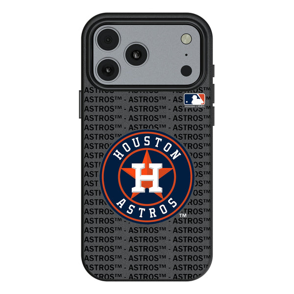 Houston Astros Text Backdrop iPhone MagSafe Compatible Phone Case for Apple iPhone