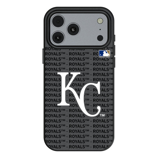 Kansas City Royals Text Backdrop iPhone MagSafe Compatible Phone Case for Apple iPhone