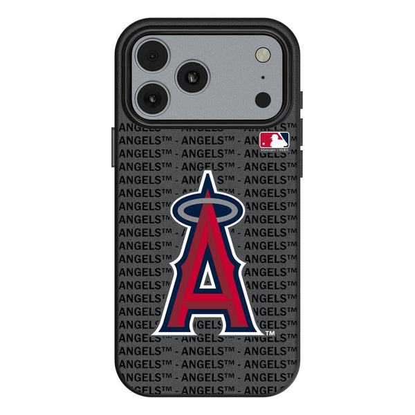 Los Angeles Angels Text Backdrop iPhone MagSafe Compatible Phone Case for Apple iPhone