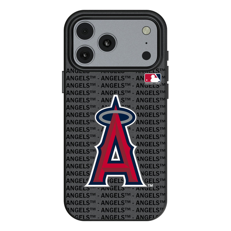 Los Angeles Angels Text Backdrop iPhone MagSafe Compatible Phone Case for Apple iPhone