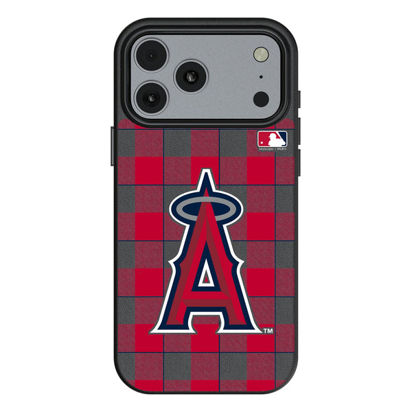 Los Angeles Angels Plaid iPhone MagSafe Compatible Phone Case for Apple iPhone